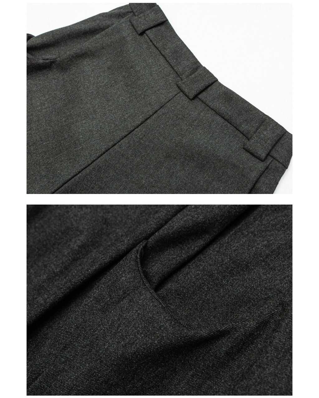 Wide Pleat Wool Blend Trousers
