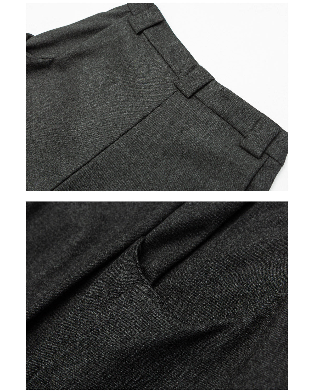 Wide Pleat Wool Blend Trousers