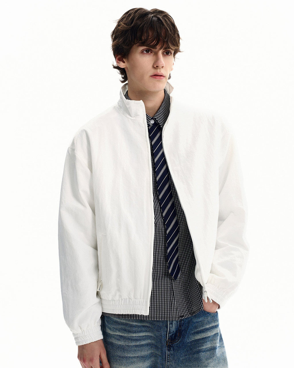 Windbreaker Nylon Zip Jacket