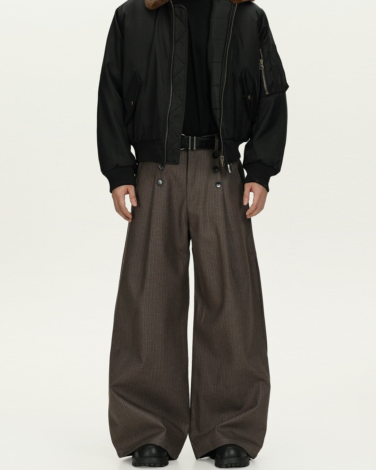 Pilot Bomber Pleated Trousers