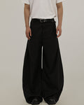 Men's Wide-Leg Draped Tailored Trousers